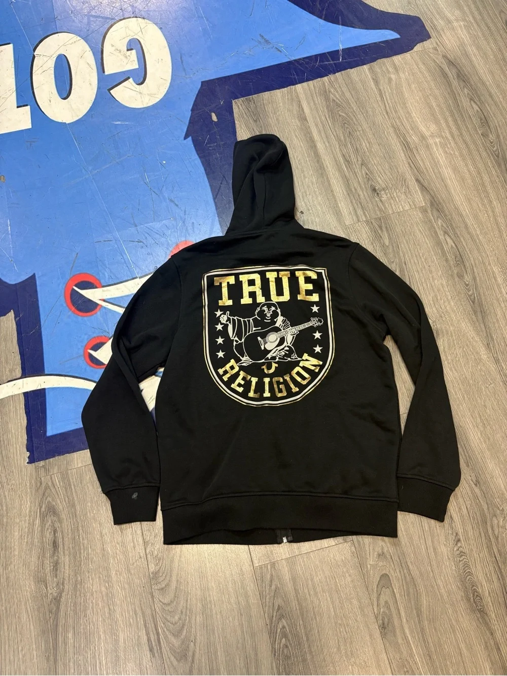 True Religion Black Pullover Hoodie